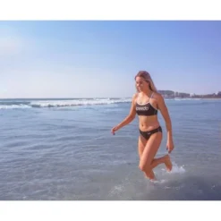 Speedo Crop Top - Black/White -Swimmer Store 133053503 5