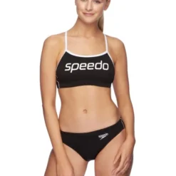 Speedo Endurance+ Basic Bikini Bottoms - Black/White 9 Speedo Endurance+ Basic Bikini Bottoms - Black/White -Swimmer Store 133063503 2