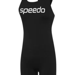 Speedo Leaderback Sport Legsuit - Black/White