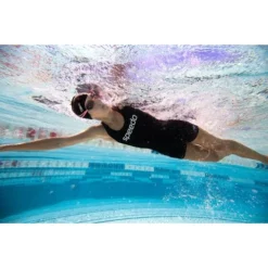 Speedo Leaderback Sport Legsuit - Black/White -Swimmer Store 133073503 4