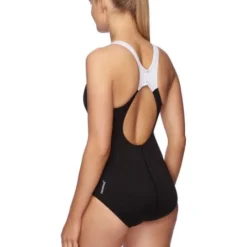 Speedo Splice One Piece - Black/White -Swimmer Store 133083503 3