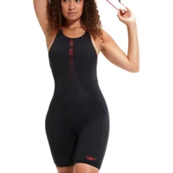 Speedo HydroPro Kneelength - Black/Red 11 Speedo HydroPro Kneelength - Black/Red -Swimmer Store 1346415214 11