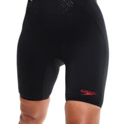 Speedo HydroPro Kneelength - Black/Red 17 Speedo HydroPro Kneelength - Black/Red -Swimmer Store 1346415214 15