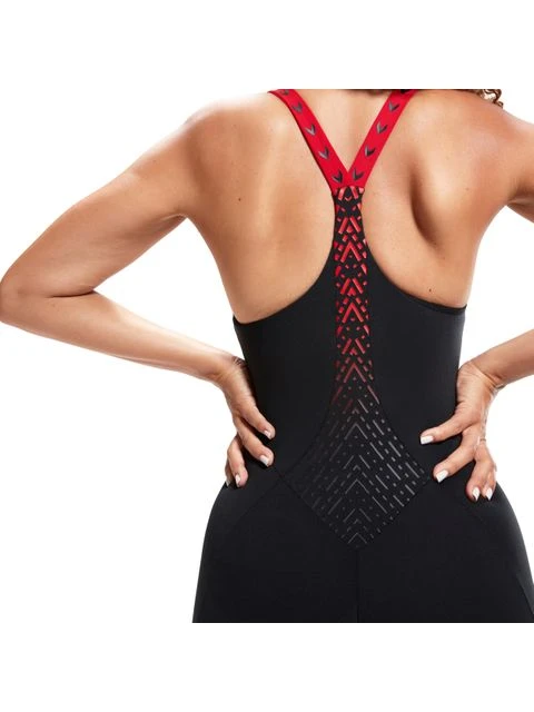 Speedo HydroPro Kneelength - Black/Red 7 Speedo HydroPro Kneelength - Black/Red - Image 7