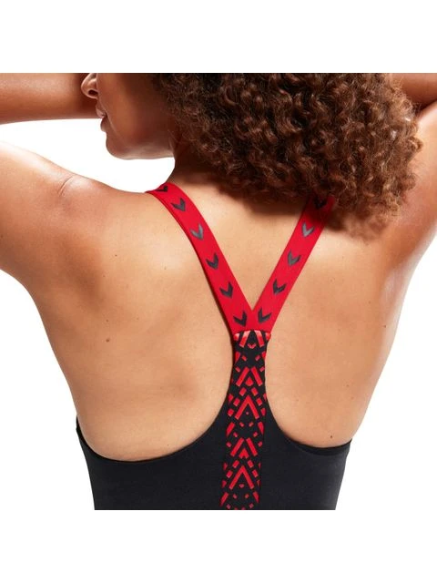 Speedo HydroPro Kneelength - Black/Red 8 Speedo HydroPro Kneelength - Black/Red - Image 8