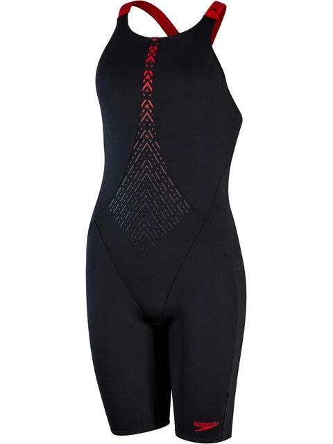 Speedo HydroPro Kneelength - Black/Red 1 Speedo HydroPro Kneelength - Black/Red