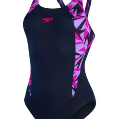 Speedo Muscleback Splice One Piece - Hyperboom Berry/Miami Lilac