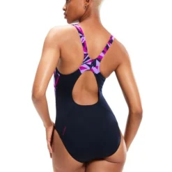 Speedo Muscleback Splice One Piece - Hyperboom Berry/Miami Lilac -Swimmer Store 1347014441 3