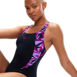 Speedo Muscleback Splice One Piece - Hyperboom Berry/Miami Lilac -Swimmer Store 1347014441 4