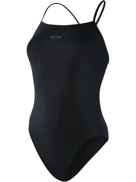 Speedo Thinstrap One Piece - Black 1 Speedo Thinstrap One Piece - Black