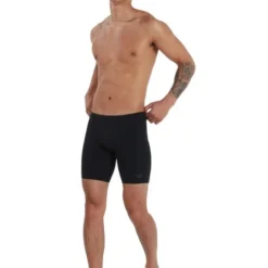 Speedo V-Cut Mid Jammers - Black -Swimmer Store 135420001 1