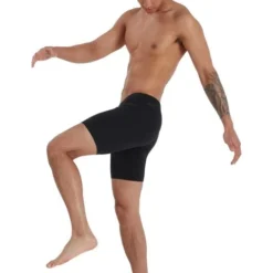 Speedo V-Cut Mid Jammers - Black -Swimmer Store 135420001 2