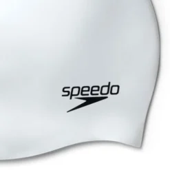 Speedo Plain Moulded Swim Cap - White Pearlescent -Swimmer Store 7098414572 2