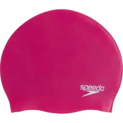 Speedo Plain Moulded Swim Cap - Pink