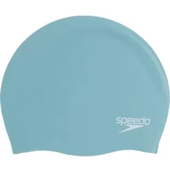Speedo Plain Moulded Swim Cap - Sage