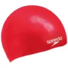 Speedo Junior Plain Moulded Swim Cap - Red