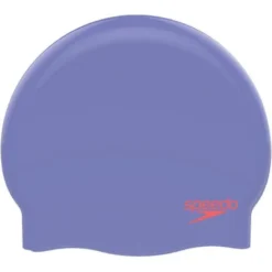 Speedo Junior Plain Moulded Swim Cap - Lilac