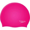 Speedo Junior Plain Moulded Swim Cap - Pink