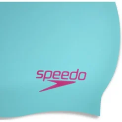 Speedo Junior Plain Moulded Swim Cap - Tile/Magenta 5 Speedo Junior Plain Moulded Swim Cap - Tile/Magenta -Swimmer Store 70990h201 2