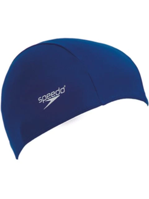Speedo Polyester Swim Cap - Navy 1 Speedo Polyester Swim Cap - Navy