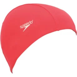 Speedo Polyester Swim Cap - Red