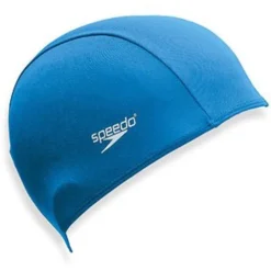 Speedo Junior Polyester Swim Cap - Blue