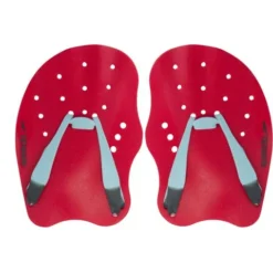 Speedo Tech Hand Paddles - Lava Red, Chilli Blue & Grey