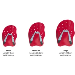 Speedo Tech Hand Paddles - Lava Red, Chilli Blue & Grey -Swimmer Store 73312d699 5