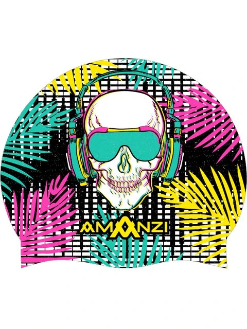 AMANZI Swim Cap - Tropiskull 1 AMANZI Swim Cap - Tropiskull