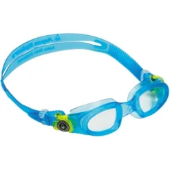 Aqua Sphere Moby Kid Clear Goggles - Aqua & Lime -Swimmer Store aqua sphere moby kid clear goggles aqua lime 189110 1
