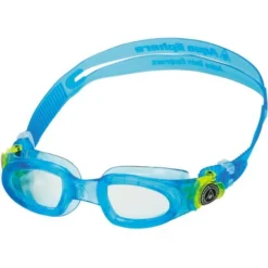 Aqua Sphere Moby Kid Clear Goggles - Aqua & Lime