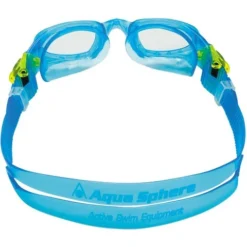 Aqua Sphere Moby Kid Clear Goggles - Aqua & Lime -Swimmer Store aqua sphere moby kid clear goggles aqua lime 189110 4