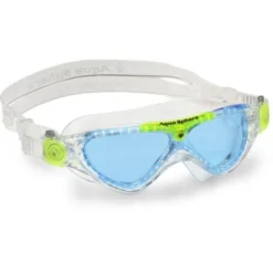 Aqua Sphere Vista Junior Swim Mask - Tinted/Clear/Lime -Swimmer Store aqua sphere vista junior tinted swim mask clear lime 188160