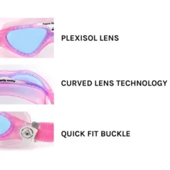 Aqua Sphere Vista Junior Swim Mask - Tinted/Clear/Lime -Swimmer Store aqua sphere vista junior tinted swim mask clear lime 188160 6