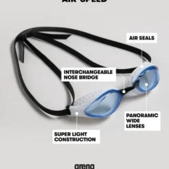 Arena Airspeed Clear Goggles - White -Swimmer Store arena airspeed clear goggles clear 20 003150 101 2