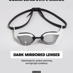 Arena Cobra Ultra Swipe Mirror Goggles - Silver & Pink -Swimmer Store arena cobra ultra swipe mirror goggles silver pink 002507 590 13