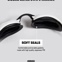 Arena Cobra Ultra Swipe Mirror Goggles - Silver & Pink -Swimmer Store arena cobra ultra swipe mirror goggles silver pink 002507 590 16