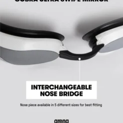 Arena Cobra Ultra Swipe Mirror Goggles - Silver & Pink -Swimmer Store arena cobra ultra swipe mirror goggles silver pink 002507 590 18