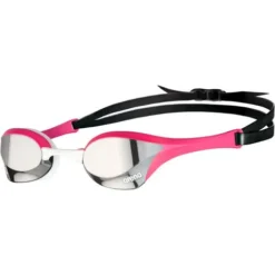 Arena Cobra Ultra Swipe Mirror Goggles - Silver & Pink