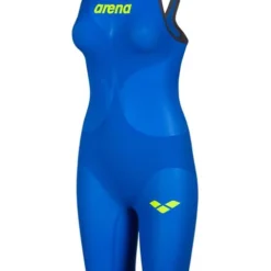 Arena Powerskin Carbon Air 2 Kneelength - Blue, Grey & Yellow