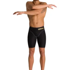 Arena Powerskin Carbon Core FX Jammers - Black & Gold -Swimmer Store arena powerskin carbon core fx jammers black gold 003659 105 10