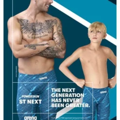 Arena Powerskin ST NEXT Jammers - Clean Sea Blue -Swimmer Store arena powerskin st next jammers clean sea blue 006351 101 15