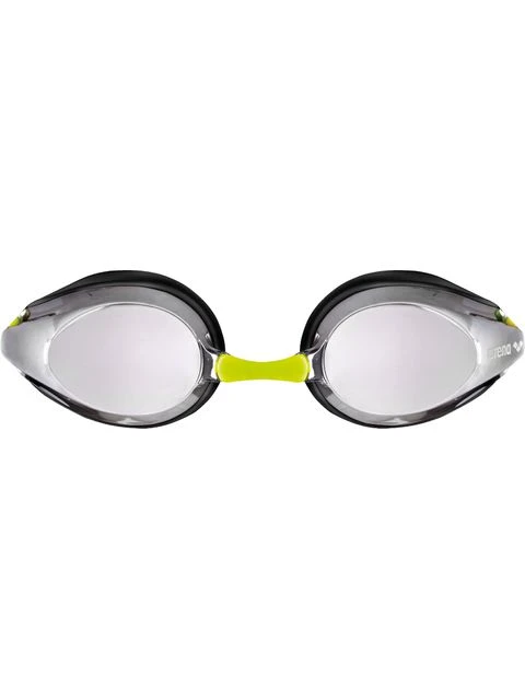 Arena Tracks Junior Mirrored Goggles - Black & Fluro Yellow 2 Arena Tracks Junior Mirrored Goggles - Black & Fluro Yellow - Image 2