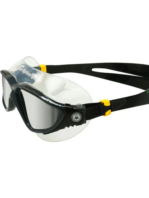 Aqua Sphere Vista Swim Mask - Titanium Silver Mirror/Dark Grey/Black 2 Aqua Sphere Vista Swim Mask - Titanium Silver Mirror/Dark Grey/Black - Image 2
