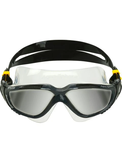 Aqua Sphere Vista Swim Mask - Titanium Silver Mirror/Dark Grey/Black 5 Aqua Sphere Vista Swim Mask - Titanium Silver Mirror/Dark Grey/Black - Image 5