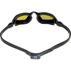 Aqua Sphere Xceed Goggles - Yellow Titanium Mirror/Black/Black -Swimmer Store black 192290 2