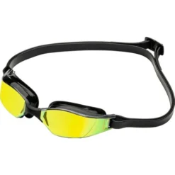Aqua Sphere Xceed Goggles - Yellow Titanium Mirror/Black/Black