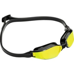 Aqua Sphere Xceed Goggles - Yellow Titanium Mirror/Black/Black -Swimmer Store black 192290 3