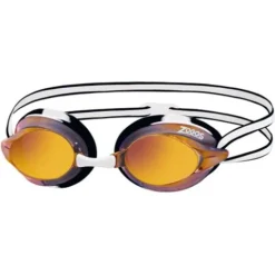 Zoggs Racespex Rainbow Mirror Goggles - Mirrored Orange/White/Black