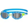 Zoggs Predator Titanium Goggles Small Fit - Smoke/Green/Silver/Blue